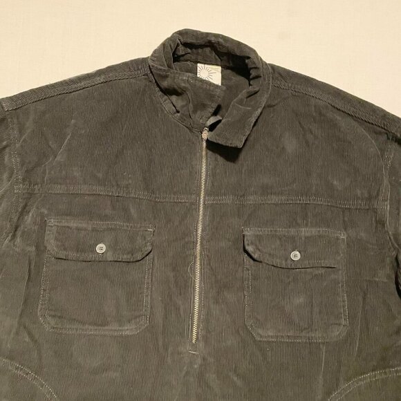 Offline by Aerie Corduroy Quarter Zip Shacket Oversized Womens Medium Shirt - Picture 4 of 16